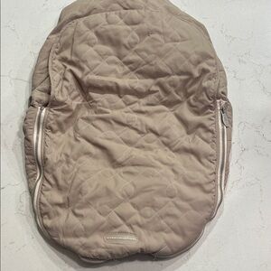 JJ Cole Quilted Tan Car Seat Cover